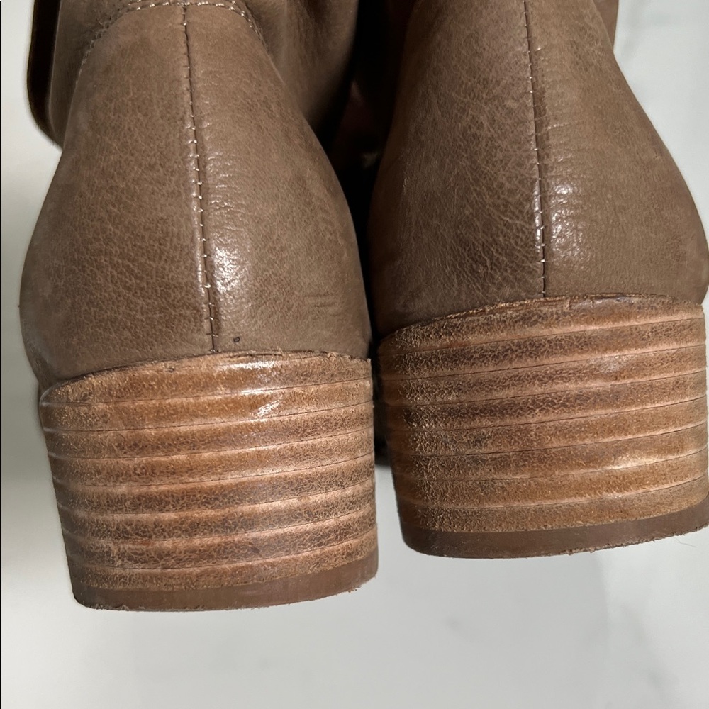 Seychelles Taupe Ankle Leather Boots - Picture 4 of 5
